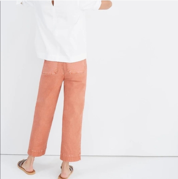 Madewell Slim Emmett Wide-Leg Crop Pants - Picture 3 of 5